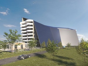 Bas-Rhin : Tribock, un bâtiment à énergie positive avec une centrale solaire en façade