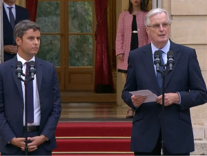 A peine nommé Premier ministre, Michel Barnier ...