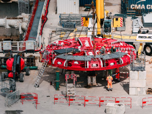 Grand Paris express : le tunnelier "Marine" de la ...
