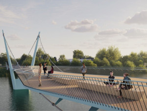 Un nouveau pont suspendu à Lyon pour relier deux ...