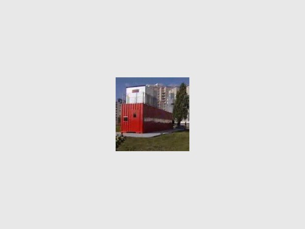 Le faux hall d?immeuble du Havre retiré à cause d?actes de vandalisme