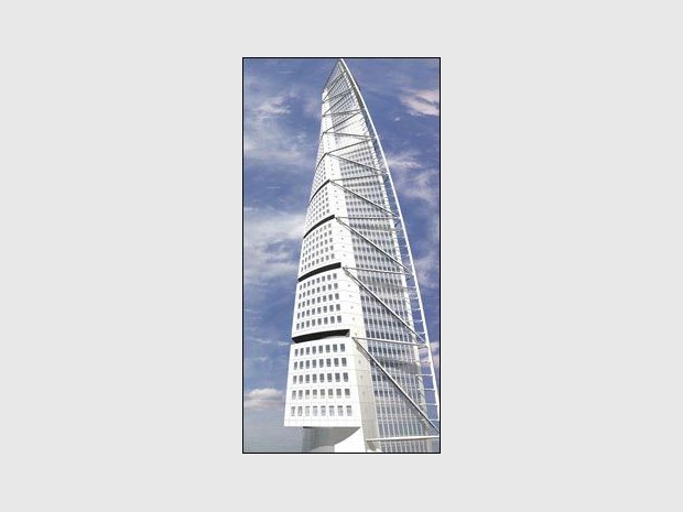 Une vrille de verre et d'acier signée Calatrava