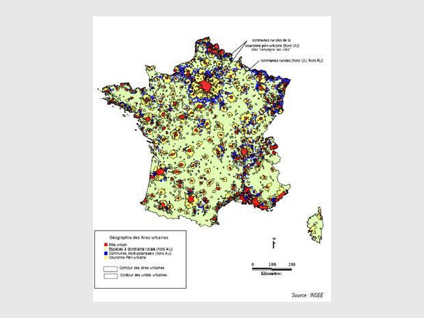 <b>Géographie des aires urbaines</b>
