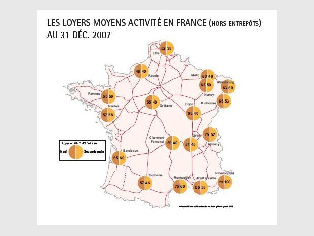 Les loyers moyens en France