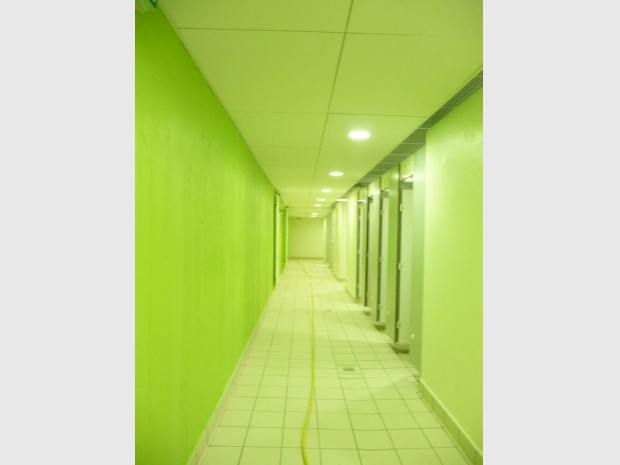 Couloir vestiaire