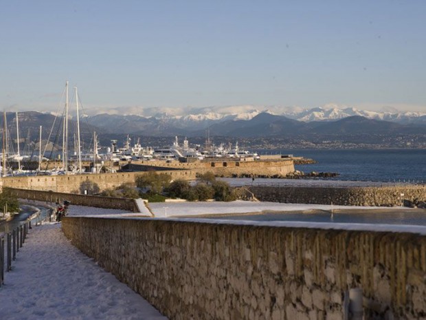 Antibes sous neige