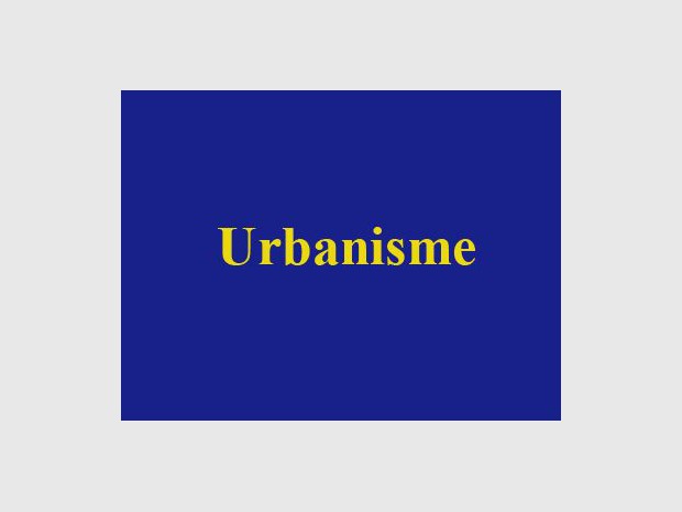 Urbanisme 