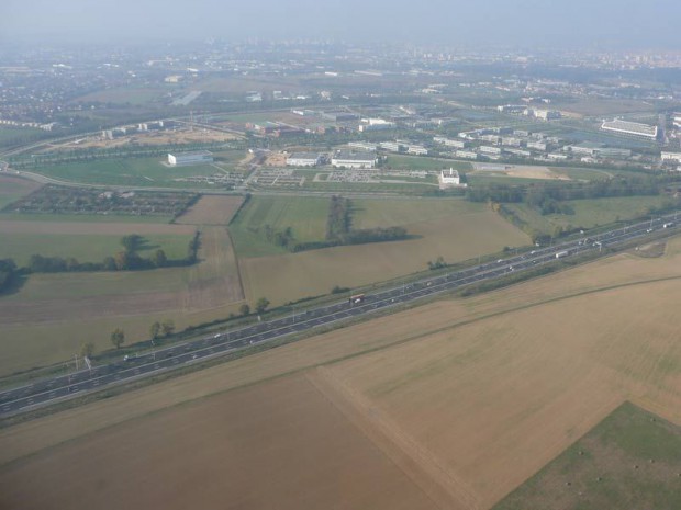 Autoroute vue du ciel