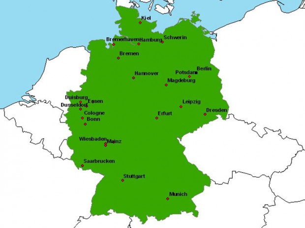 Carte Allemagne