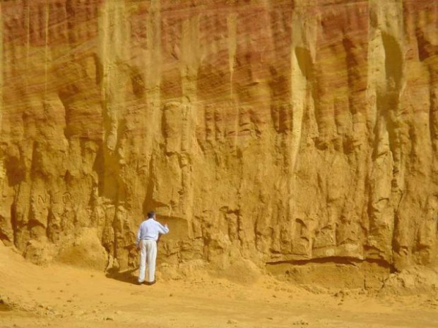 Carrière de peinture à l'ocre