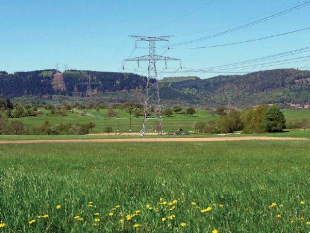 Ligne à haute tension electricité