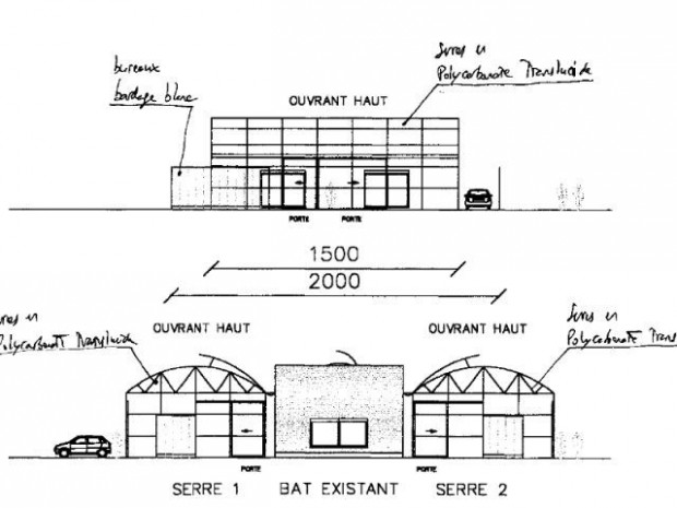 Plan maison conteneurs et serres