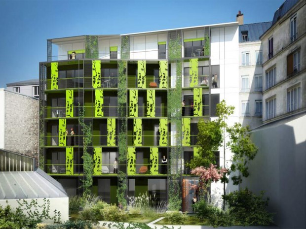 Logement social à énergie positive dans Paris