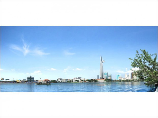 Vue-depuis-le-fleuve-Saigon 