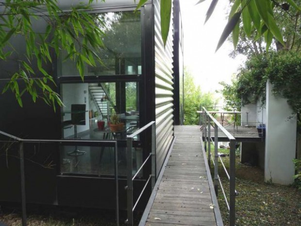 Maison d'architecte verre et métal