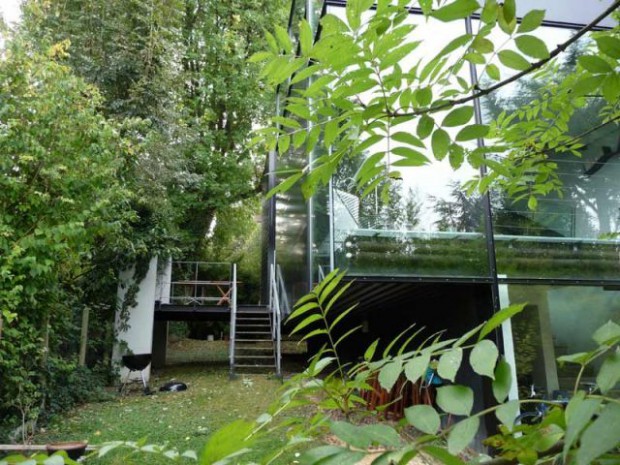 Maison d'architecte verre et métal