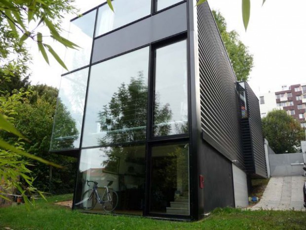 Maison d'architecte verre et métal