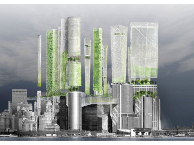 Gratte-ciel ecosystème à Manhattan