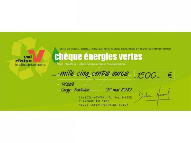 Chèque énergies vertes