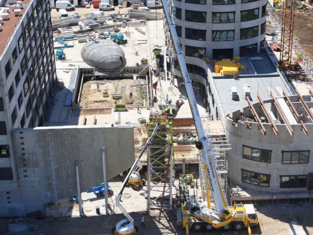 Immeuble de bureaux Le Galilée : le chantier