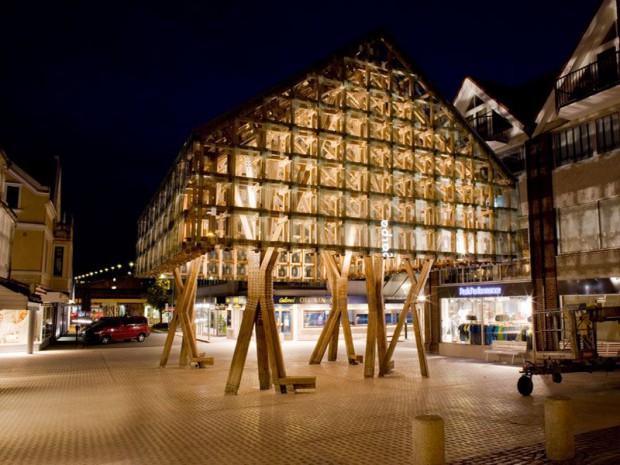Un bâtiment de bois