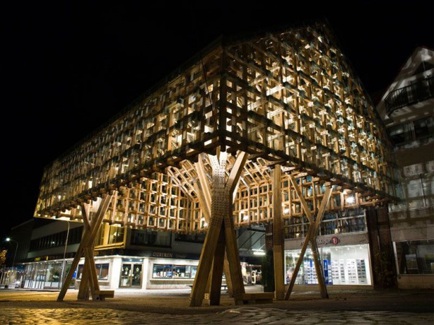 Un bâtiment de bois