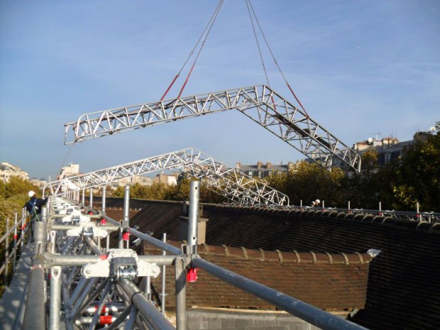 Chantier layher Ecole Militaire