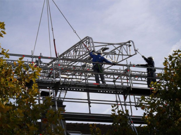 Chantier Ecole Militaire Layher