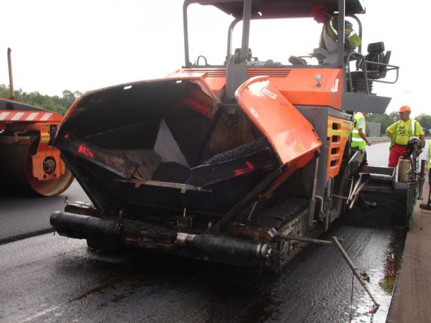 Chantier route Le Mans Colas