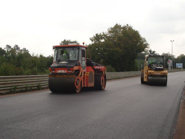 Chantier route Le Mans Colas