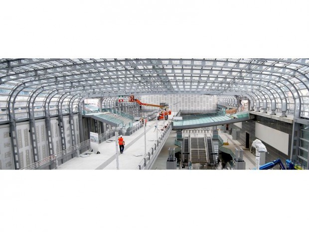 Gare TGV Turin construction