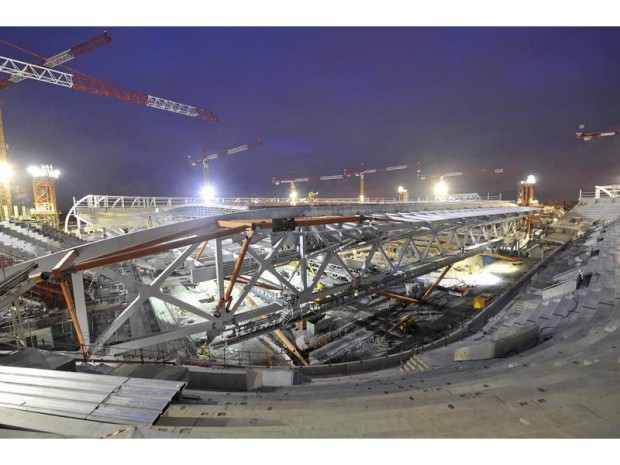 Toiture du Stade de Lille Métropole 