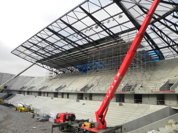 Le stade du havre toiture