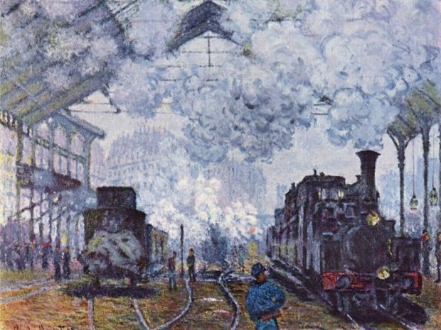 Gare saint lazare Monet