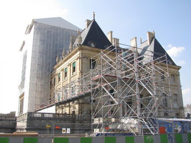 Layher échafaudage château Vaux-le-Vicomte