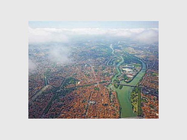 Toulouse vue du ciel