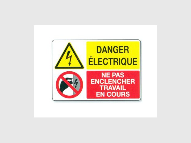 Pannonceau danger électrique