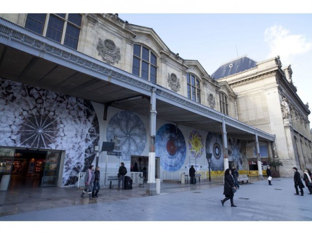 Fresque de la gare SNCF gare et connexions 