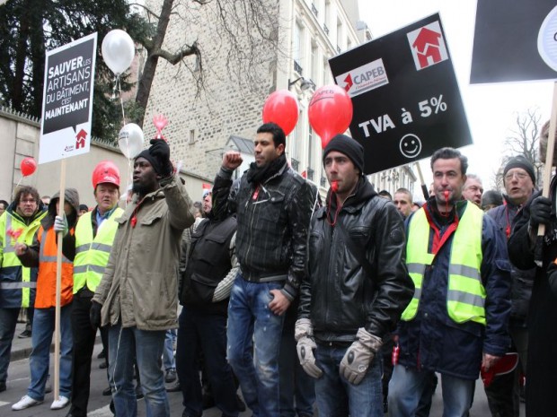 Manifestation de la Capeb en Ile de France