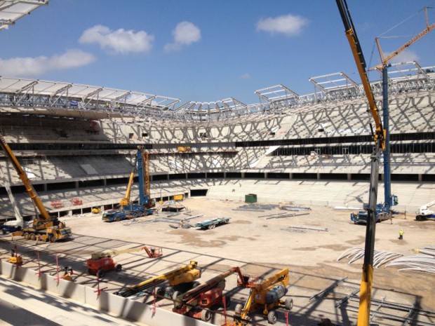 Chantier de l'Allianz Riviera à Nice