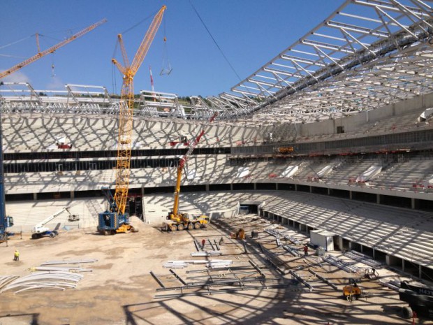 Chantier de l'Allianz Riviera à Nice