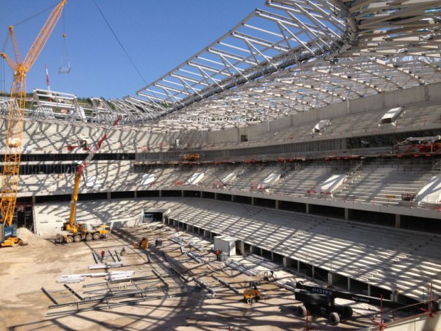 Chantier de l'Allianz Riviera à Nice