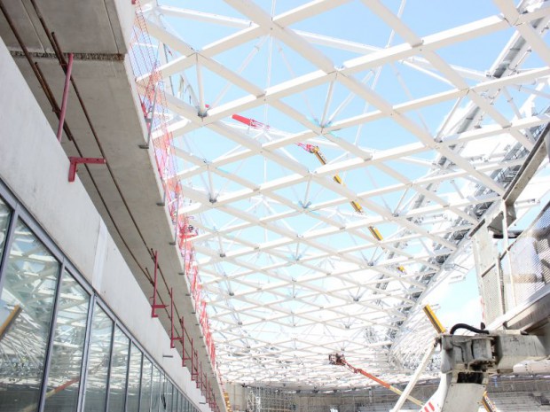 Chantier de l'Allianz Riviera à Nice