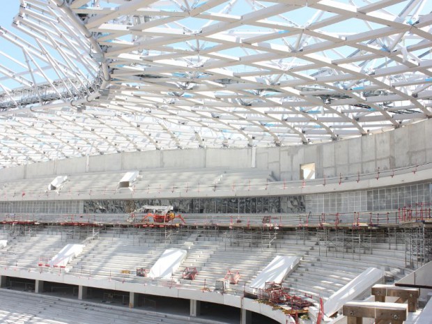 Chantier de l'Allianz Riviera à Nice