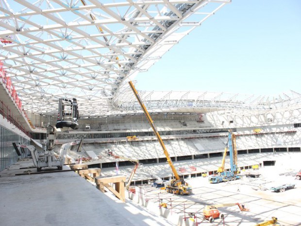 Chantier de l'Allianz Riviera à Nice