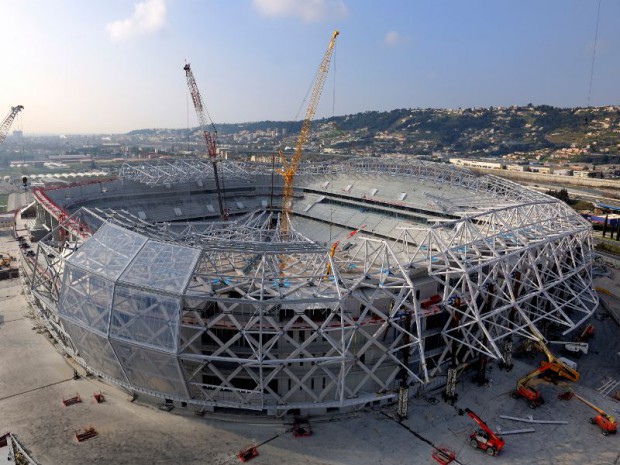 Chantier de l'Allianz Riviera à Nice