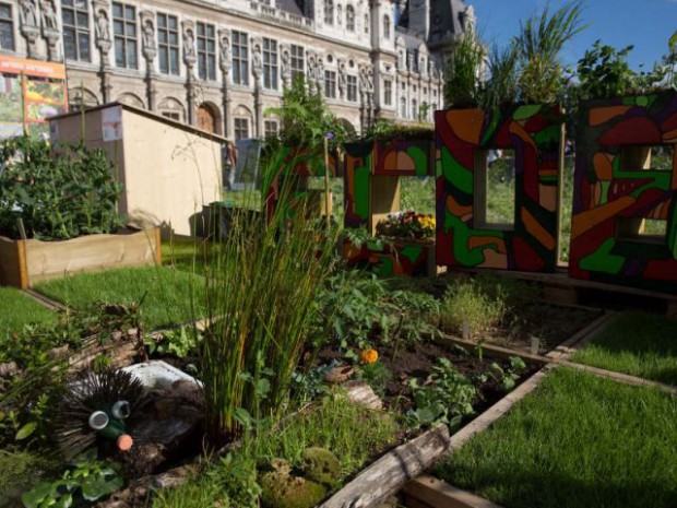 Jardin éphémère de l'hôtel de Ville