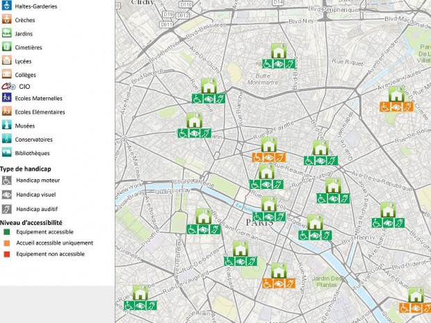 Carte accessibilité