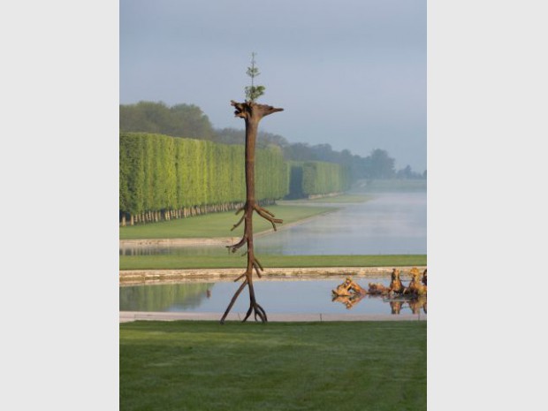 Exposition Penone Versailles jardin troncs 