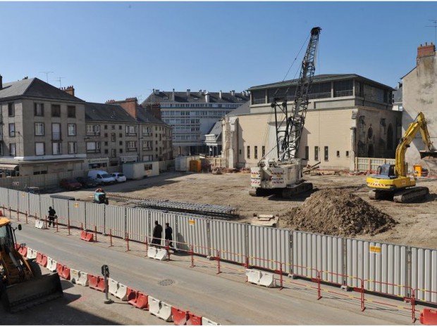 Le parking souterrain du cheval rouge à Orléans